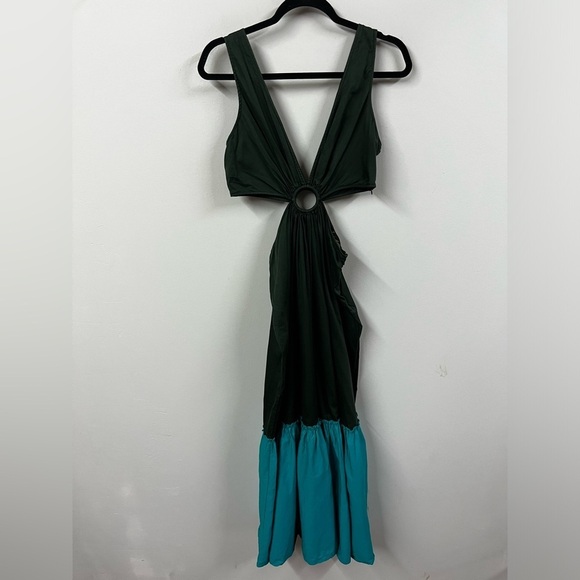 Geisha Designs x Anthropologie Cut Out Tiered Color Block Dress - Picture 5 of 14